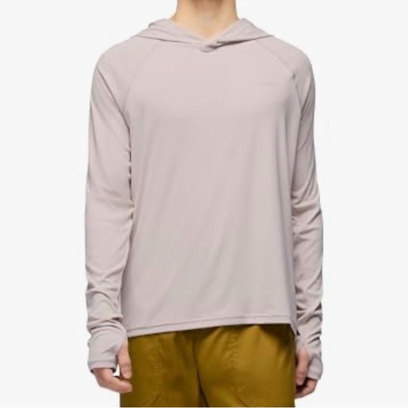 Prana Men's Light Gray Hoodie - Picture 1 of 9